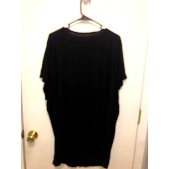 NEW Torrid Super Soft Knits SZ 5 Black Criss Cross Knotted Neckline Top or Dress - Picture 3 of 3